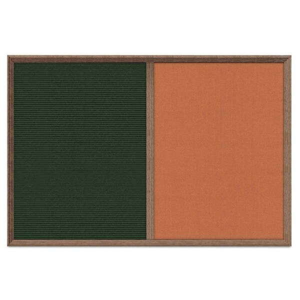 Enclosed Corkboard, 1 Door, 48"x36", 4" Fra